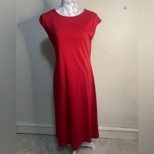 Lauren Ralph Lauren red cap‎ sleeve dress
